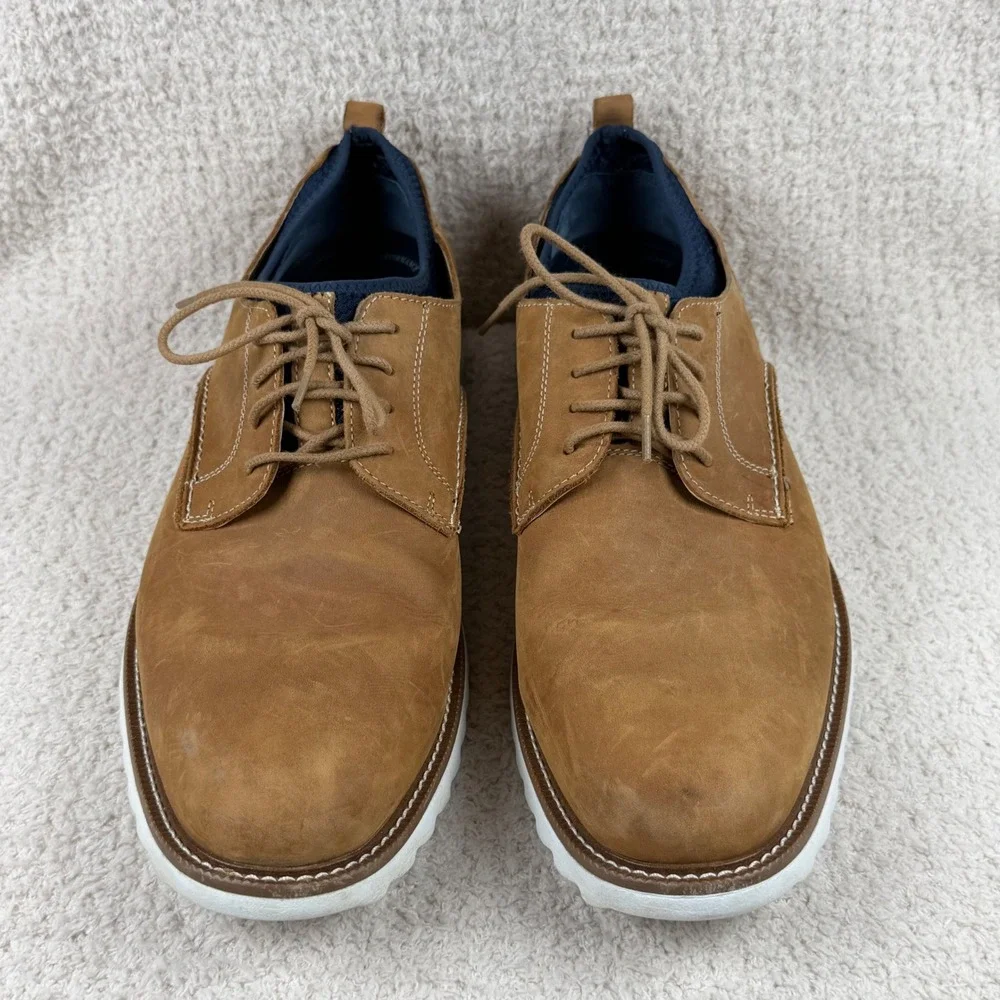 Johnston & Murphy XC4 Prentiss Tan Waterproof Leather Shoes 59-1772 Mens 13M